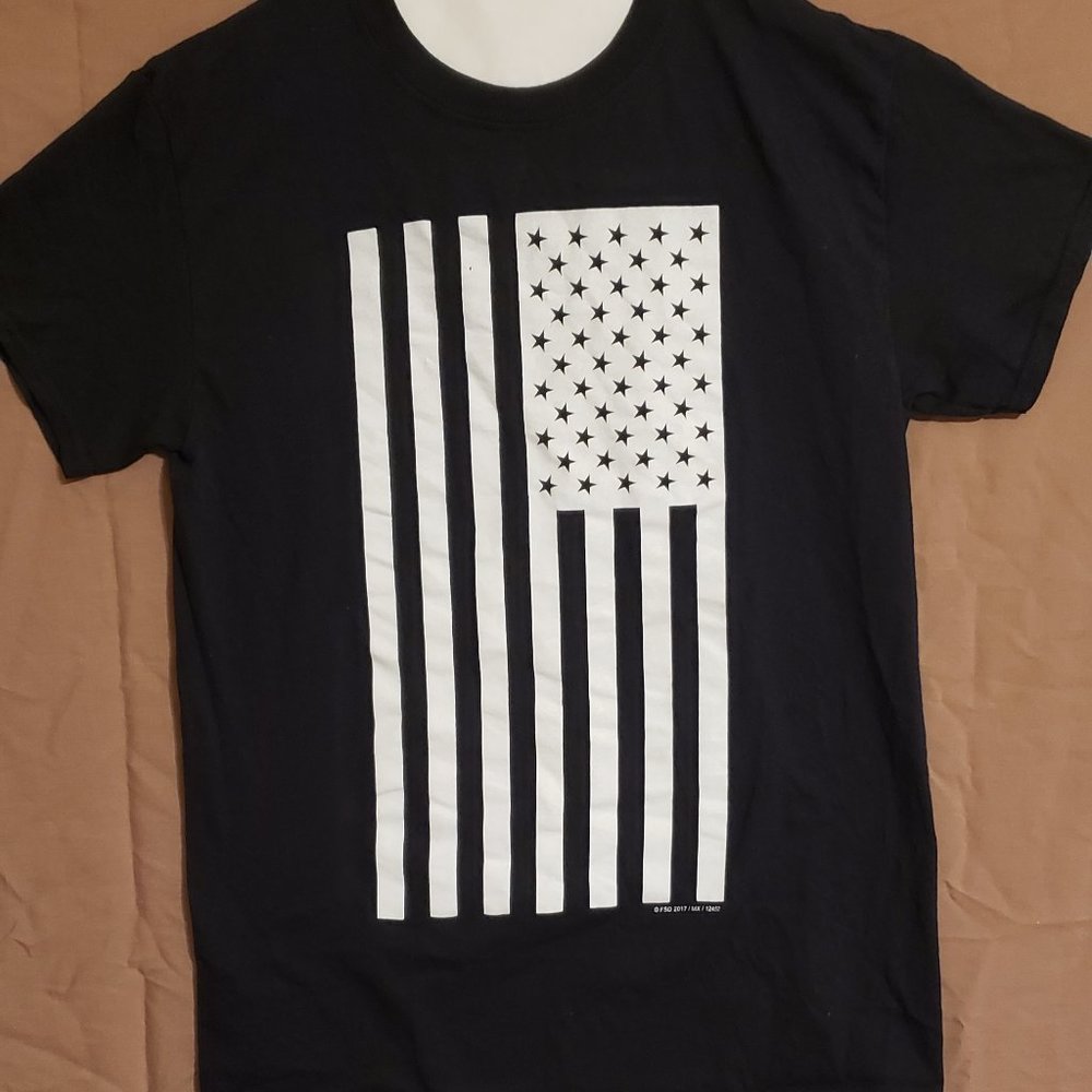 5 Stars T-shirt, short sleeve, Black, Size Small